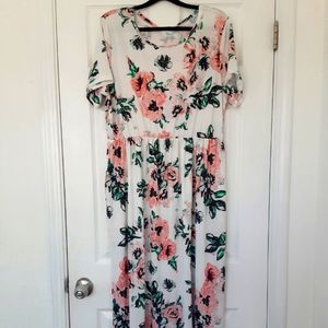 Maxi Floral Maternity Dress